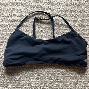 Lululemon black cage back sports bra